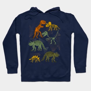 Dinosaur skeletons archeological Hoodie